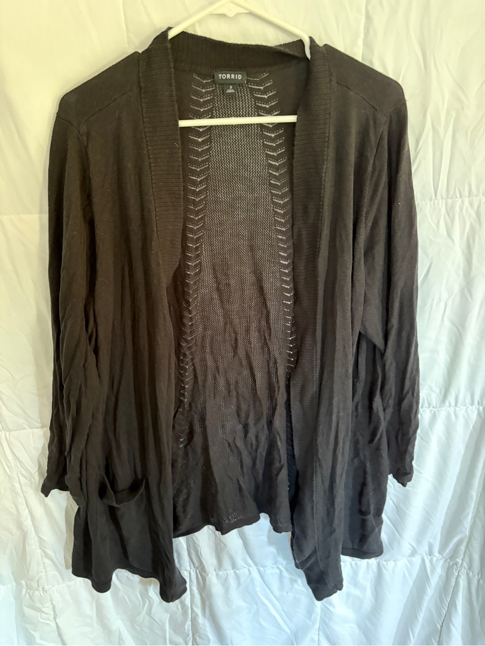 torrid Brown Open-Front Lightweight Cardigan